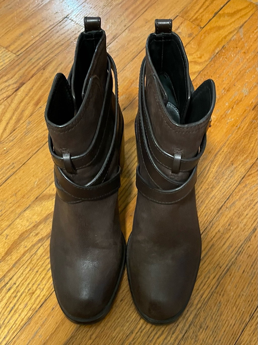 Tory Burch Hastings Leather Block-Heel Ankle Boots
